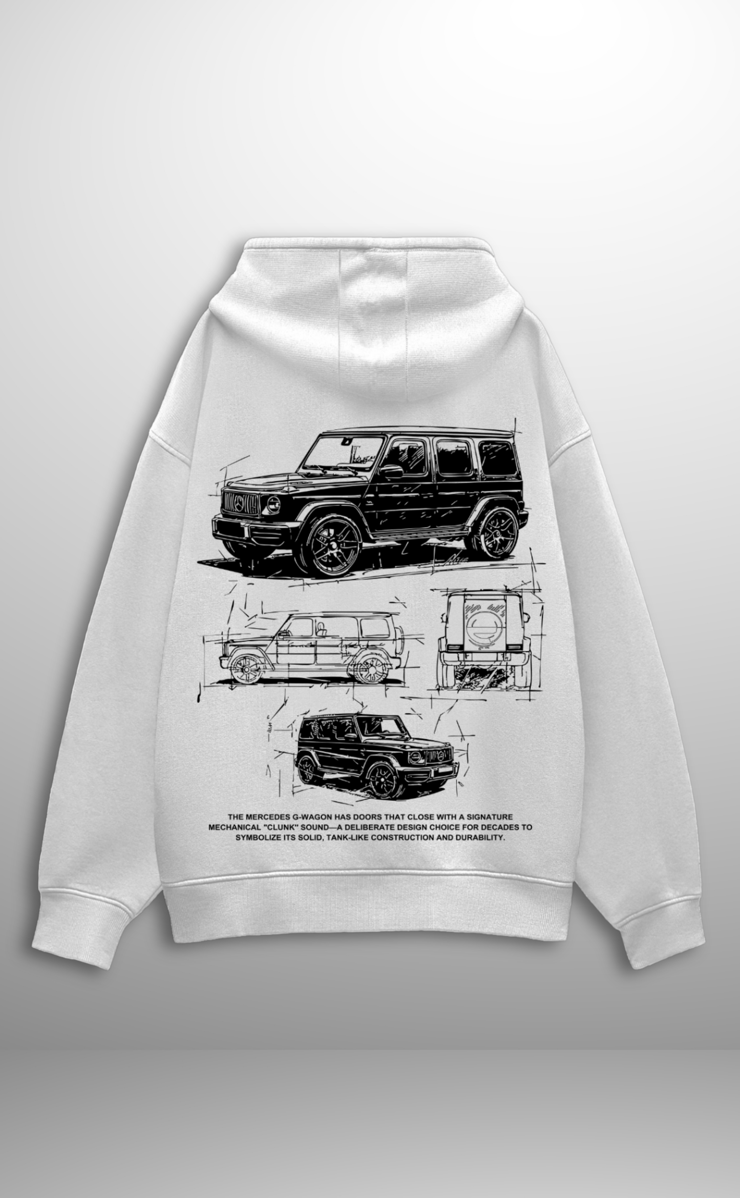 G-Wagon Hoodie - White (Unisex)