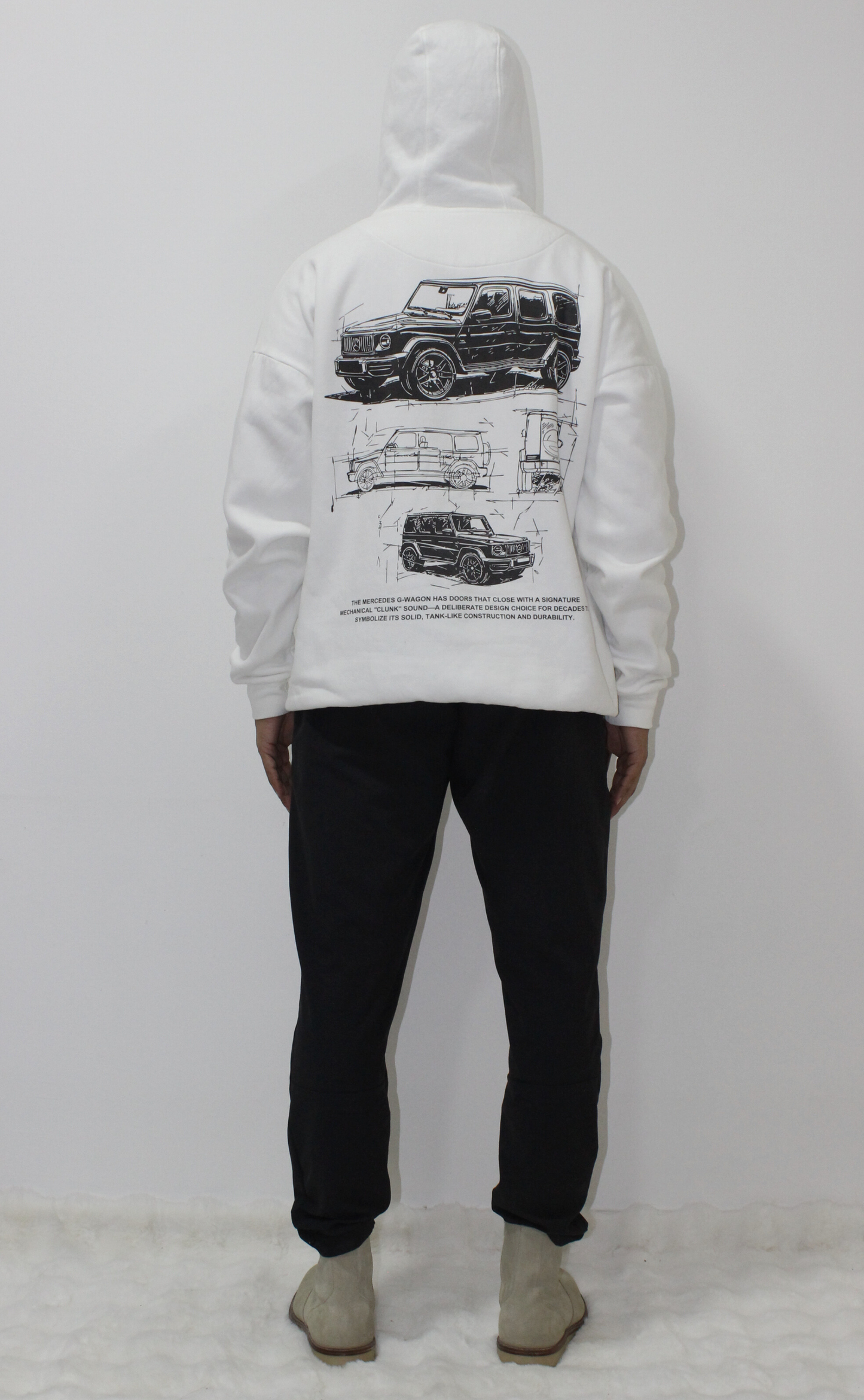 G-Wagon Hoodie - White (Unisex)