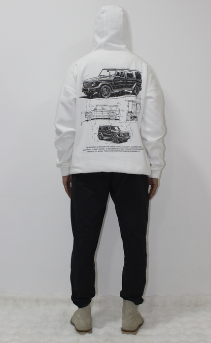 G-Wagon Hoodie - White (Unisex)