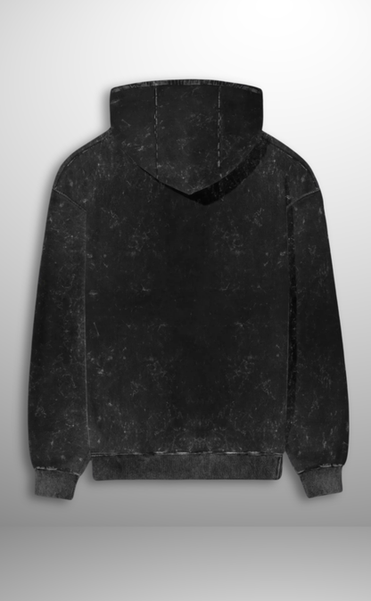 Classic Acid Wash Hoodie - Black (Unisex)