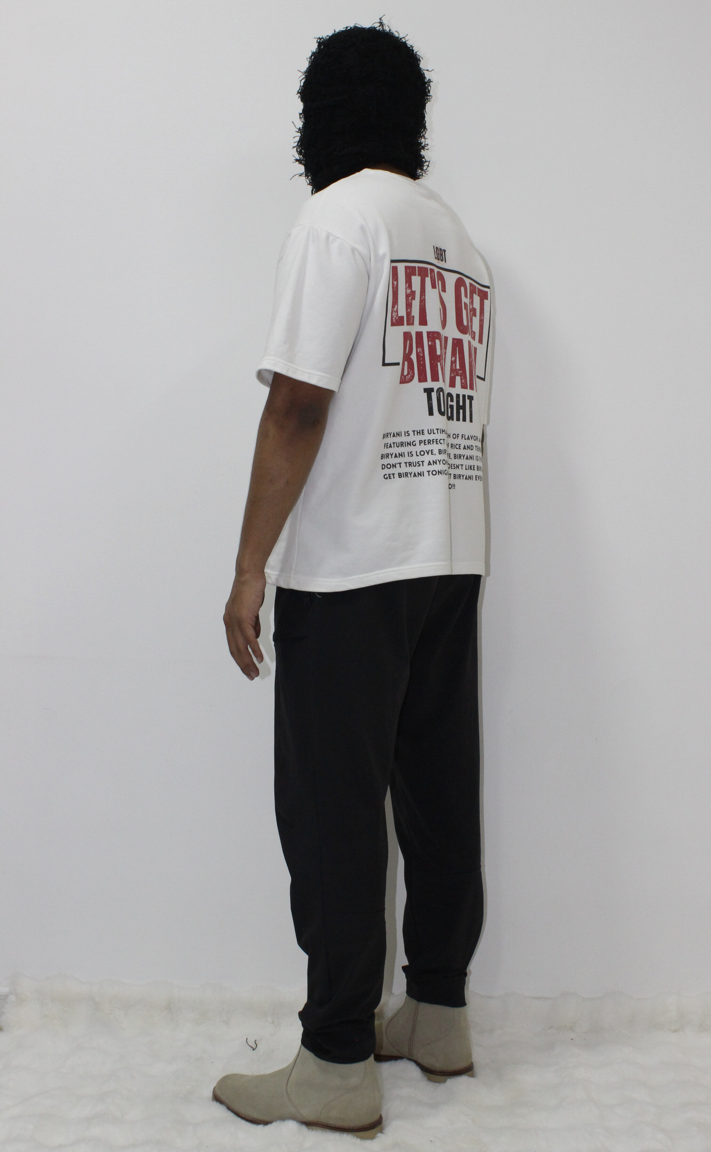 Let’s Get Biryani Tonight T-Shirt – White (Unisex)