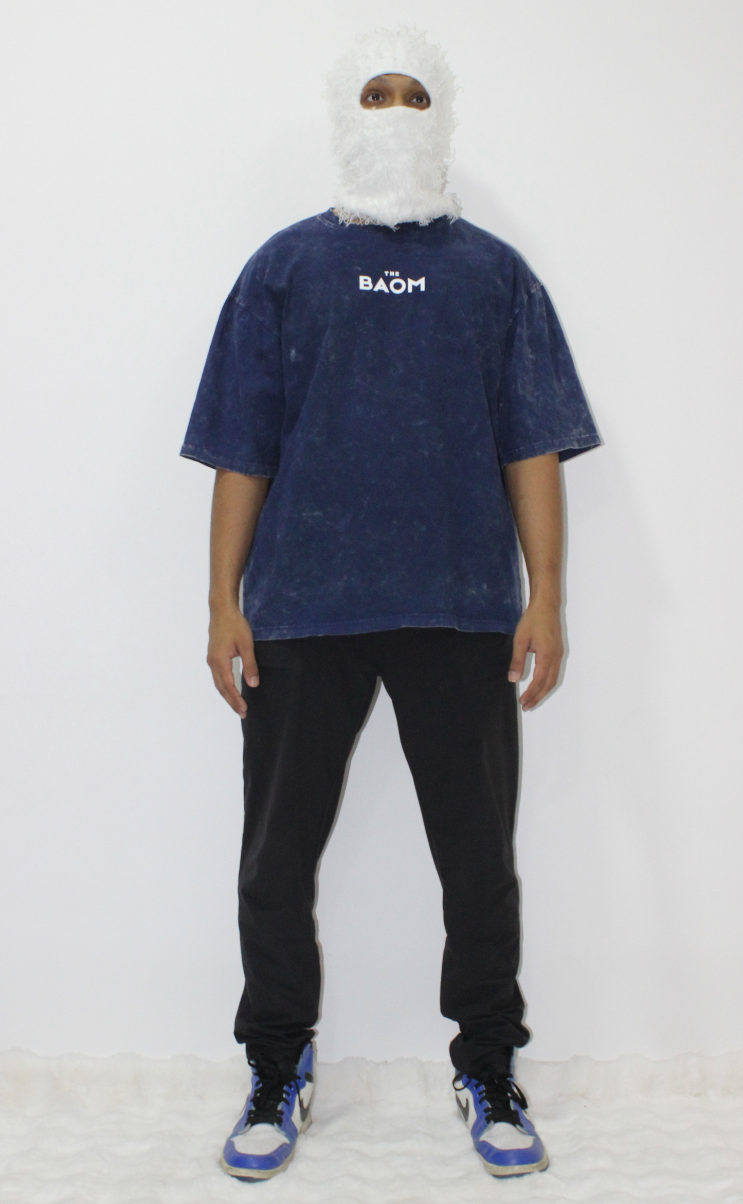 Acid Wash T-Shirt - Navy Blue (Unisex)