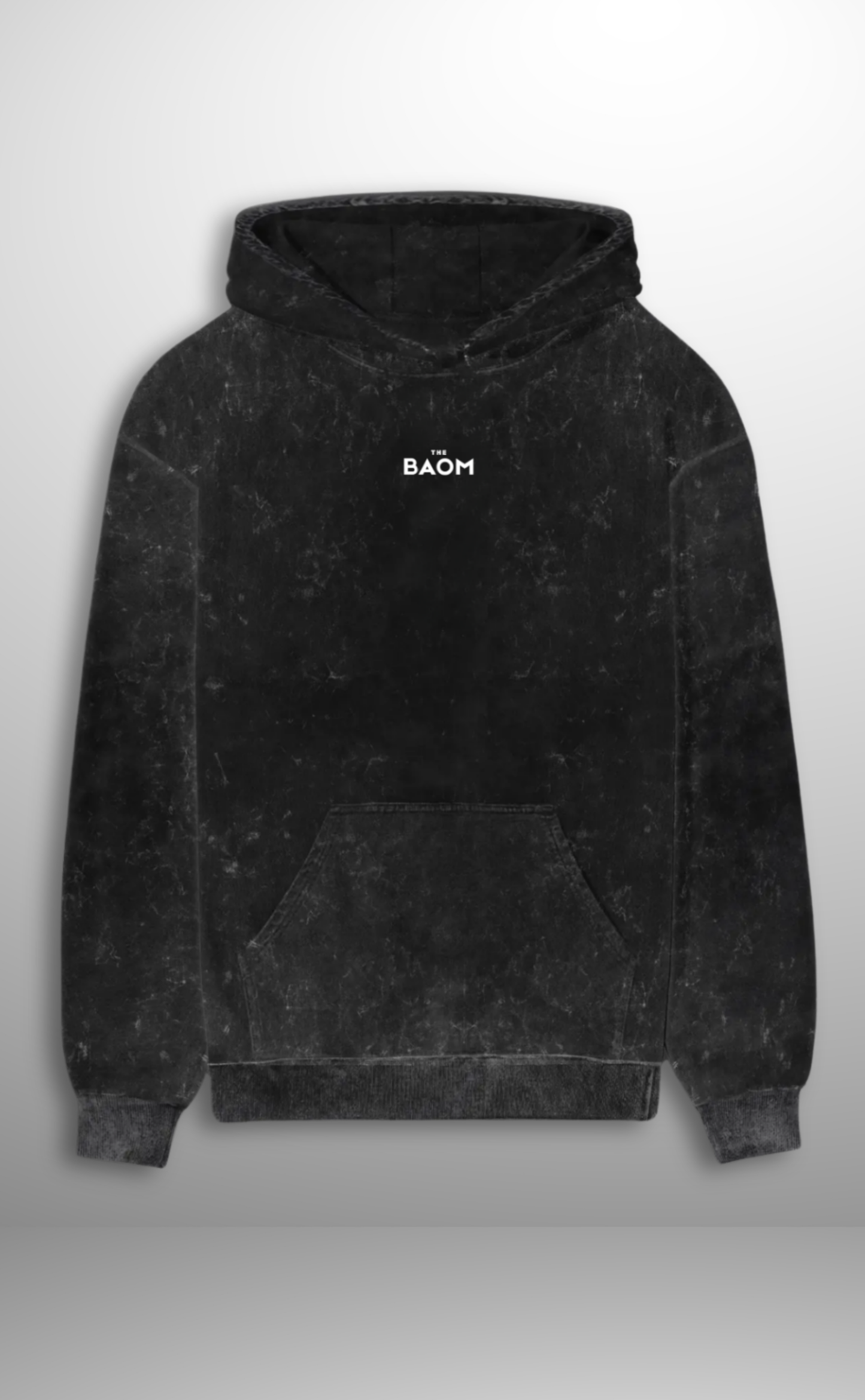 Classic Acid Wash Hoodie - Black (Unisex)