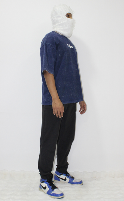 Acid Wash T-Shirt - Navy Blue (Unisex)