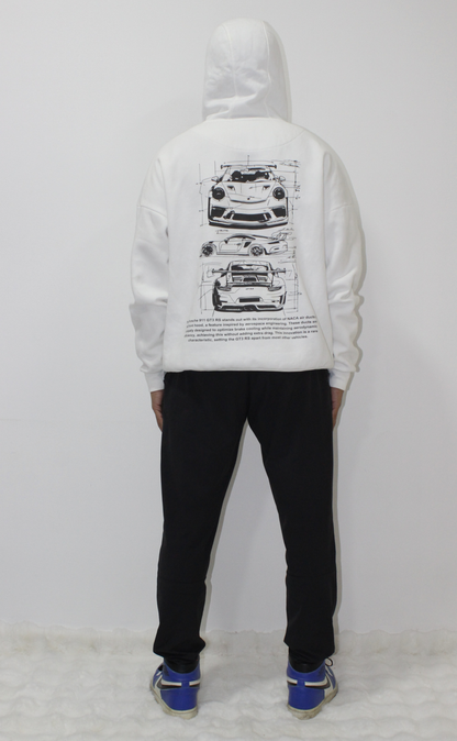 Porsche Hoodie - White (Unisex)