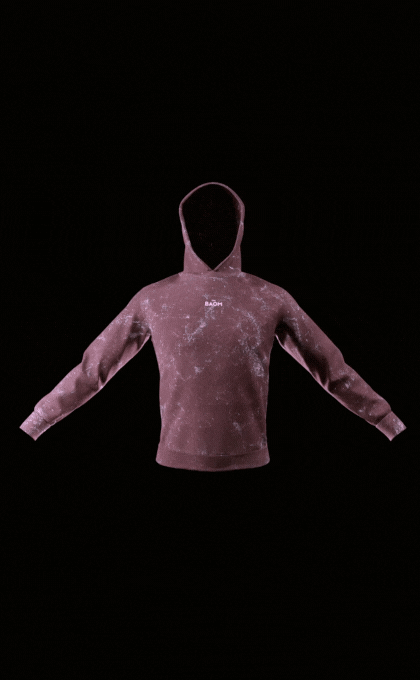 Classic Acid Wash Hoodie - Maroon (Unisex)
