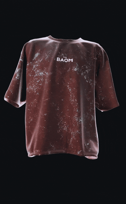Acid Wash T-Shirt - Maroon (Unisex)