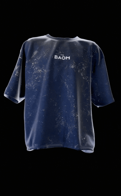 Acid Wash T-Shirt - Navy Blue (Unisex)