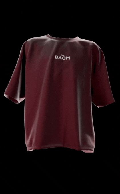 GT3 RS Aero Blueprint Graphic T-Shirt - Maroon (Unisex)